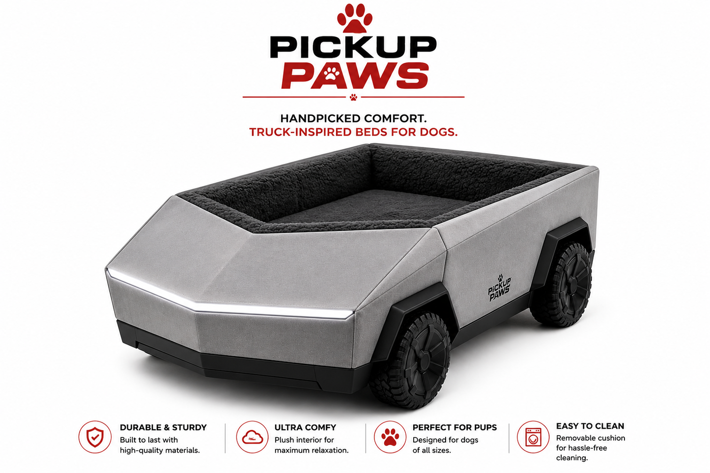 Cybertruck Dog Bed