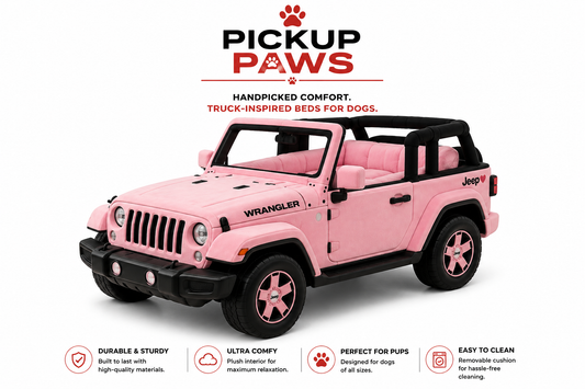 Pink Jeep Dog Bed